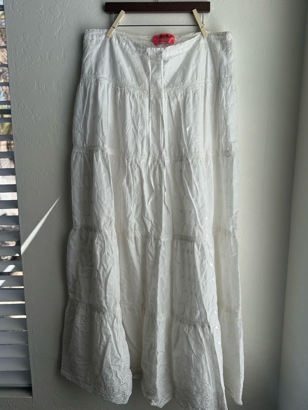 Vintage Y2K Juicy Couture Eyelet Maxi Skirt